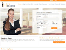 Tablet Screenshot of hirehostess.com